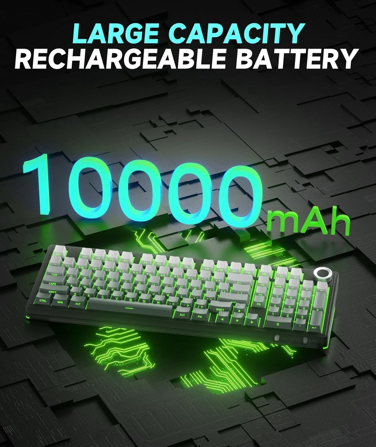 KI99 Pro 96% Mechanical Keyboard, RGB Gaming Keyboard, Hot-Swappable Pre-Lubed Switches, Gasket Structure Creamy Keyboards (Gradient-Black, Non-Silent Version)