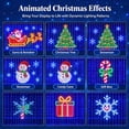 Christmas LED Smart Wall Curtain Net Lights, Outdoor Decorations, 400 ...