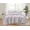 Grey, variant on Truly Soft Crinkle Ruffle 100% Microfiber Polyester  3 Piece Full/Queen Quilt Set in White, All Season, Adult Size, OEKO-TEX Certified