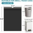 thumbnail image 2 of 100 Count Small Trash Bags, 4 Gallon Trash Bags Drawstring, Black Small Garbage Bags for Bathroom Kitchen Office Bedroom, Unscented, 2 of 4
