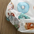 thumbnail image 4 of Siilsaa Little Girl Jumpsuit Girls Fly Sleeve Solid Cotton Romper Ruffles Bodysuits Clothes White,80, 4 of 8
