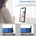 thumbnail image 2 of Bracket Phone Case for Samsung Galaxy A25 5G with Kickstand & Slide Camera Lens Cover, Dual Layer Rugged Shockproof Protection Cover Case for Samsung Galaxy A25 5G LT-Blue, 2 of 18