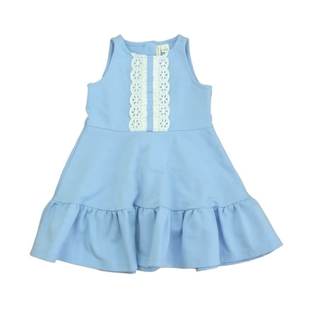 

Pre-owned Janie and Jack Girls Blue | White Dress size: 2T