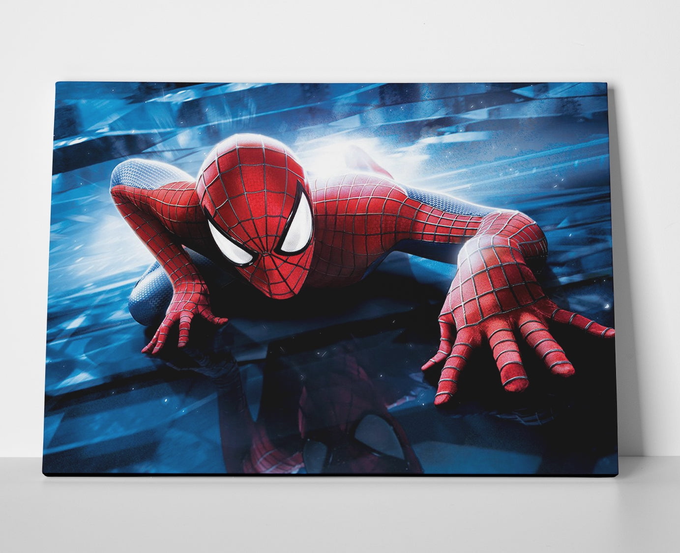 Marvel Spiderman LED Light Up Canvas Art - Comic Book Action