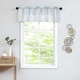 thumbnail image 2 of Decoultimatex Aqua Blue Valance Curtains for Windows Print Tree Branch Semi-Sheer Valance，1 Panel 50"W x 15"L, 2 of 5