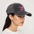 thumbnail image 5 of Red Hat Cap for Men & Women – Distressed Baseball Cap, Unisex Drummer Graphic Hat, Adjustable All-Season Colorful Streetwear Design, 5 of 5