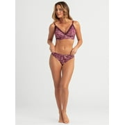 Jessica Simpson Women's Microfiber Tanga, 2-Pack, Size S-XXXL