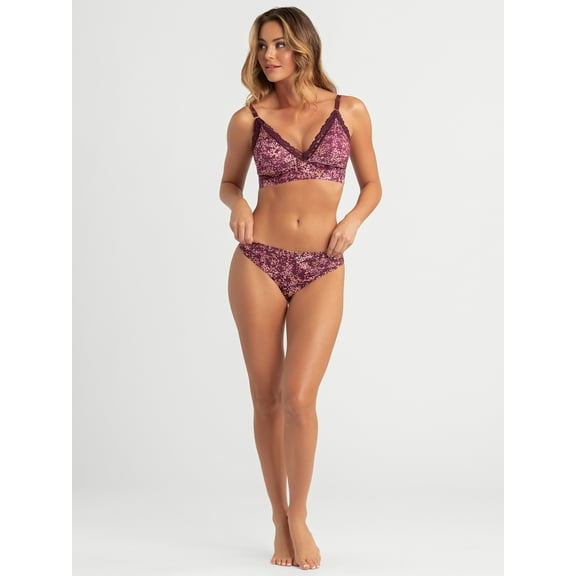 Jessica Simpson Women's Microfiber Tanga, 2-Pack, Size S-XXXL