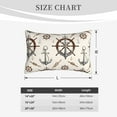 thumbnail image 6 of Haiem Pillowcase for Hair and Skin Queen - Anchor with Rope Printed Soft Pillowcase with Envelope Closure-14"x20", 6 of 9