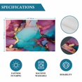 thumbnail image 6 of Turquoise Pink Blue Placemats Set of 8, Modern Gradient Abstract Marble Placemats for Dining Table, Place Mats for Kitchen Tabletop, Waterproof Wipeable Dining Table Mats Set, 6 of 9