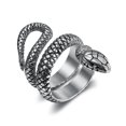 thumbnail image 5 of New Item Titanium Steel Men's Snake Ring, 5 of 5
