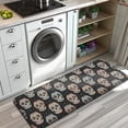 thumbnail image 3 of Black Colorful Skull Pattern Kitchen Rug Mat,Kitchen Runner Rugs Non Skid Washable,Decorative Kitchen Floor Mats for Kitchen,Sink,Laundry,17"x47.2", 3 of 7