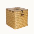 thumbnail image 2 of Woven Tissue Box Cover, Straw Storage and Car Use (Black, Square), 2 of 4