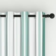 thumbnail image 4 of Lfeey Blackout Curtains 72 inches Long, Striped Printed Curtains for Bedroom, Insulated Lined, 42x72 inch, Loden Green, 2 Panels, 4 of 6