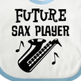 thumbnail image 4 of Inktastic Future Saxophone Player Sax Music Boys or Girls Baby Bib, 4 of 4