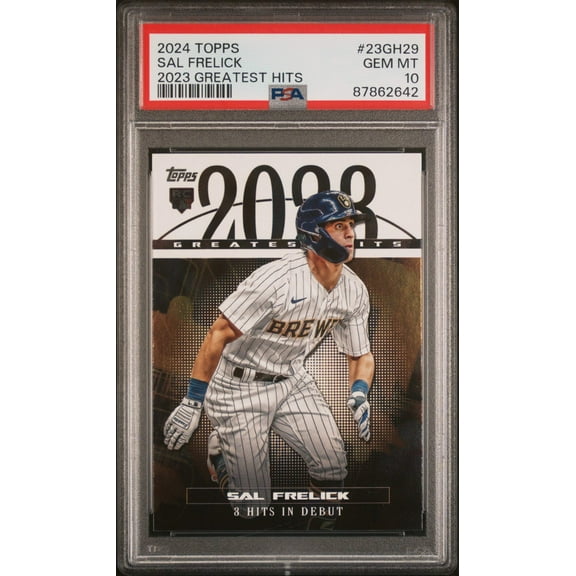 Graded 2024 Topps Sal Frelick #23GH29 2023 Greatest Hits Rookie RC Baseball Card PSA 10 Gem Mint