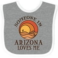 thumbnail image 3 of Inktastic Someone in Arizona Loves Me Boys or Girls Baby Bib, 3 of 4