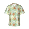 thumbnail image 2 of Goofa Tropical Flowers Hawaiian Shirt for Men, Unisex Summer Beach Casual Short Sleeve Button Down Shirts,Aloha Tropical Floral print shirt-3X-Large, 2 of 9