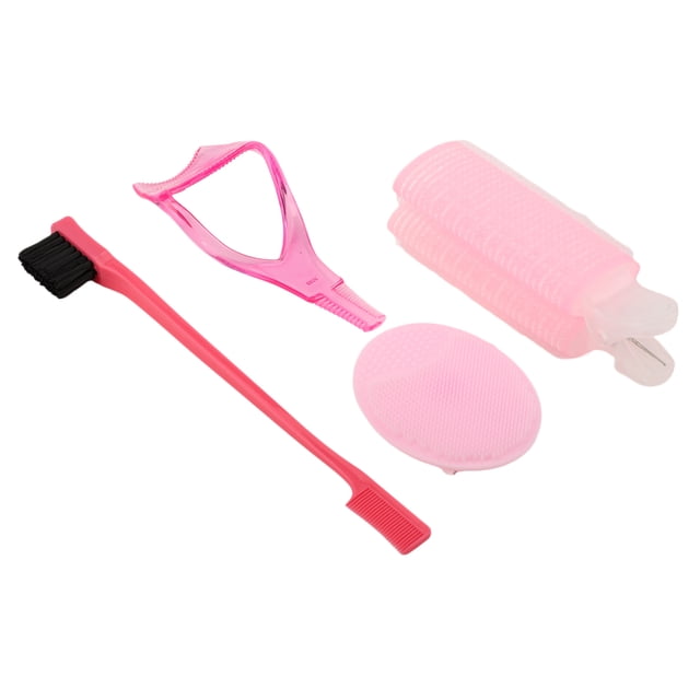 Juego De Brochas, Juego De Herramientas De Maquillaje Portátil, Peine De Recorte De Cejas Ligero Completo Para Oficina ANGGREK Hair Roller Clip