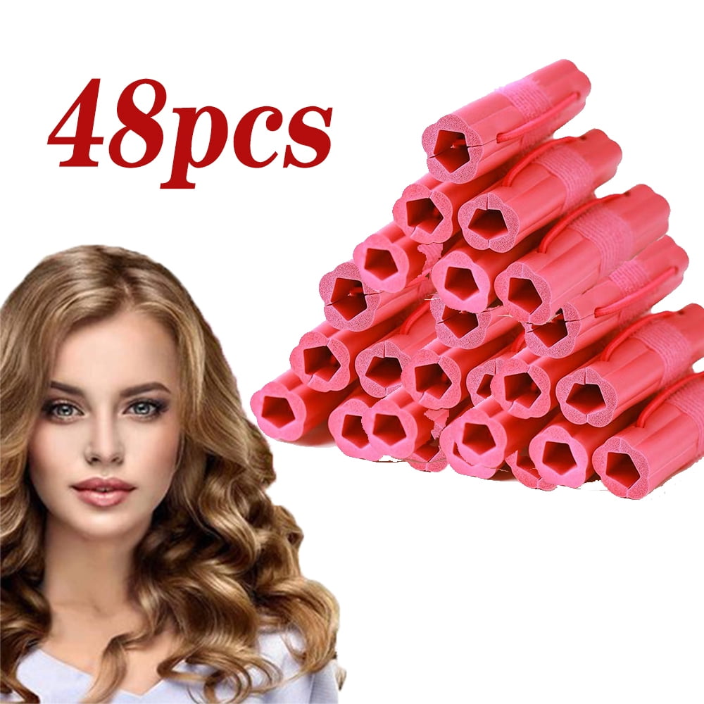 Dicasser 48Pcs/Set Sponge Foam Roller Hair Curlers to Sleep in Soft Sleeping Hair Rollers Flexible Hair Styling Curlers Sponge Foam DIY Overnight Hair Rollers for Long Hair Heatless Curlers Dicasser 48Pcs/Set Sponge Foam Roller Hair Curlers to Sleep in Soft Sleeping Hair Rollers Flexible Hair Styling Curlers Sponge Foam DIY Overnight Hair Rollers for Long Hair Heatless Curlers