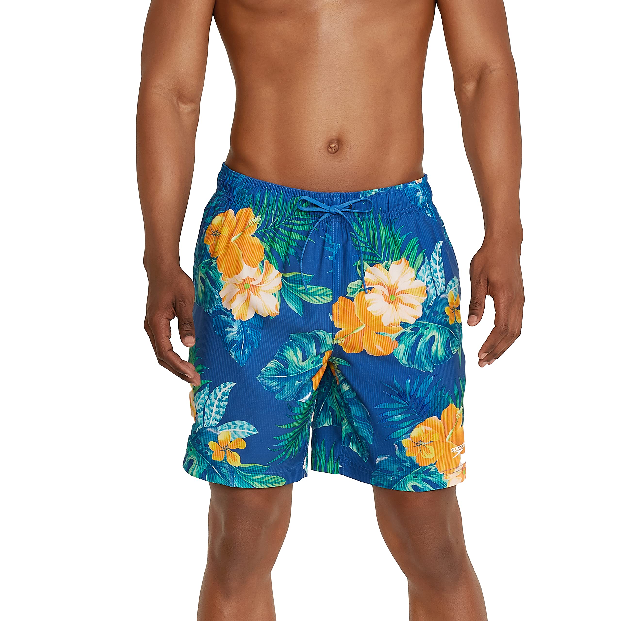 Speedo Big & Tall Solid Volley Badehose – Farbe Peacoat, Größe 4XL, Aus Recyceltem Polyester
