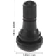 thumbnail image 2 of Car Tire Valve Black Rubber Auto Valve 10 Pieces (TR412) LO-Ron, 2 of 5