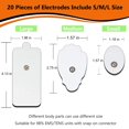 thumbnail image 4 of 20 Pack Tens Unit Replacement Pads Reuse 40 Times Snap Electrode Pads For Tens Unit With Standard 35Mm Snap-On Connector Compatible With Belifu Tens, 4 of 5