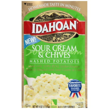 Idahoan, Mashed Potatoes, Sour Cream & Chives (The Best Mashed Potatoes With Sour Cream)
