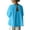 Sky Blue, variant on Lenpel Women's Tops 3/4 Length Sleeve Crew Neck Open Back Pleated T-Shirts Loose Tunic Blouses Trendy Casual Tees