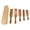 with Hole, variant on FXMLRLK 5Pcs Wooden Spurtle Set, Natural Wood Kitchen Utensils Set for Cooking, Stirring, Mixing, Serving, Heat Resistant Non-Stick, Wooden Spurtles for Mom, Wife Cooking Gifts(without Hole)