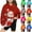 Blue, variant on GERsome Christmas Hoodie Unisex Boys Girls Xmas Snowman Print Pullover Hoodie Christmas Novelty Casual Sweatshirt 4-14 Years (Size 4-5 Years)