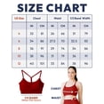 thumbnail image 4 of Nirlon Y Back Adjustable Sports Bras For Women - Nirlux Camisole Sports Bra, Stretchy Womens Tops Soft Workout Tops For Women (Salsa, 6), 4 of 6