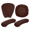 thumbnail image 2 of Housse Extensible pour Chaise de Bureau, Housse de Chaise de Jeu, Chaise de Jeu, Fauteuil Marron, 2 of 9