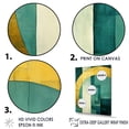 thumbnail image 3 of Designart "Golden Arches In Emerald I" Abstract Shapes Canvas Prints, 3 of 7