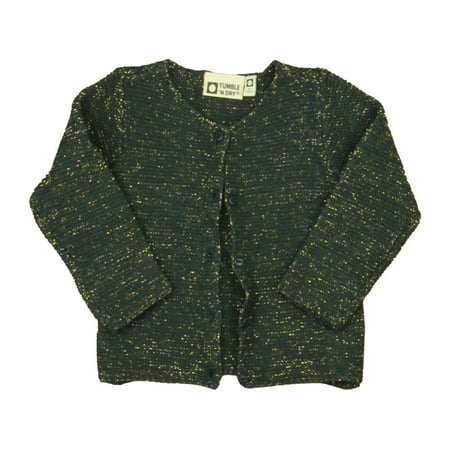 

Pre-owned Tumble N Dry Girls Green | Gold Cardigan size: 18-24 Months