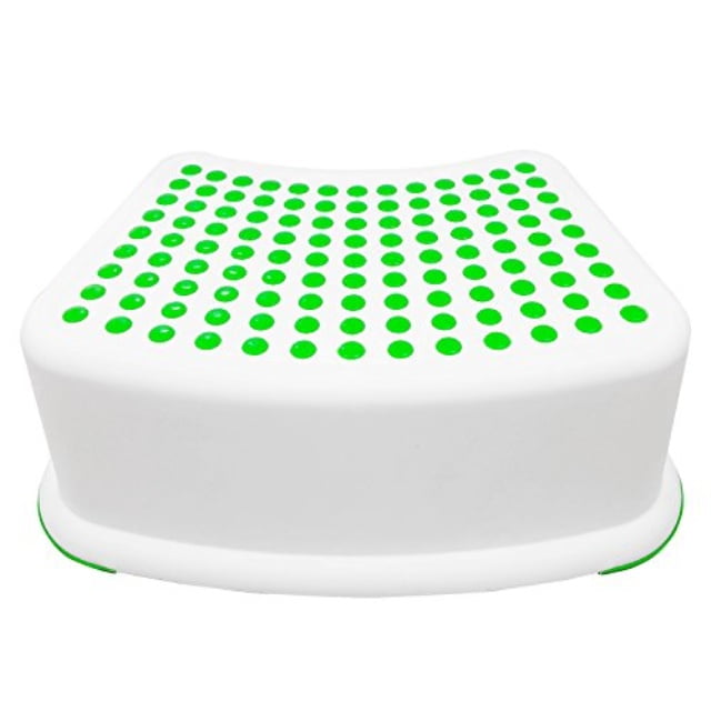 Kids Green Step Stool - Great For Potty Training, Bathroom, Bedroom, Toy Room, Kitchen, and Living Room. Perfect For Your House
