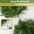 thumbnail image 6 of Seyotauo Christmas Garland, 5.9 ft Pre-lit Christmas Decorations Garland with Lights for Front Door, Artificial Green Rattan, for Xmas Tree, Mantel Stairs Home Indoor Outdoor Christmas Decor Wreath, 6 of 7