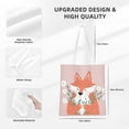 thumbnail image 4 of YFYANG Reusable Cotton Canvas Tote Shopping Bag, Cartoon Fox Washable Portable Grocery Bag for Daily Travel, 4 of 8