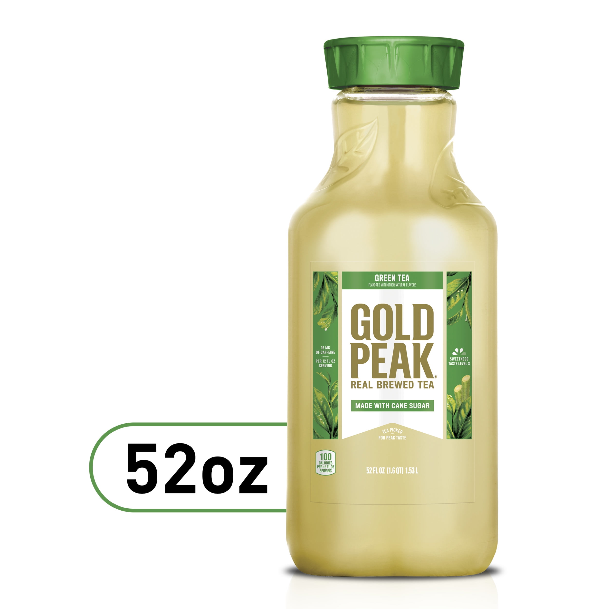 Gold Peak Sweetened Green Iced Tea Drink 52 Fl Oz Walmart Com
