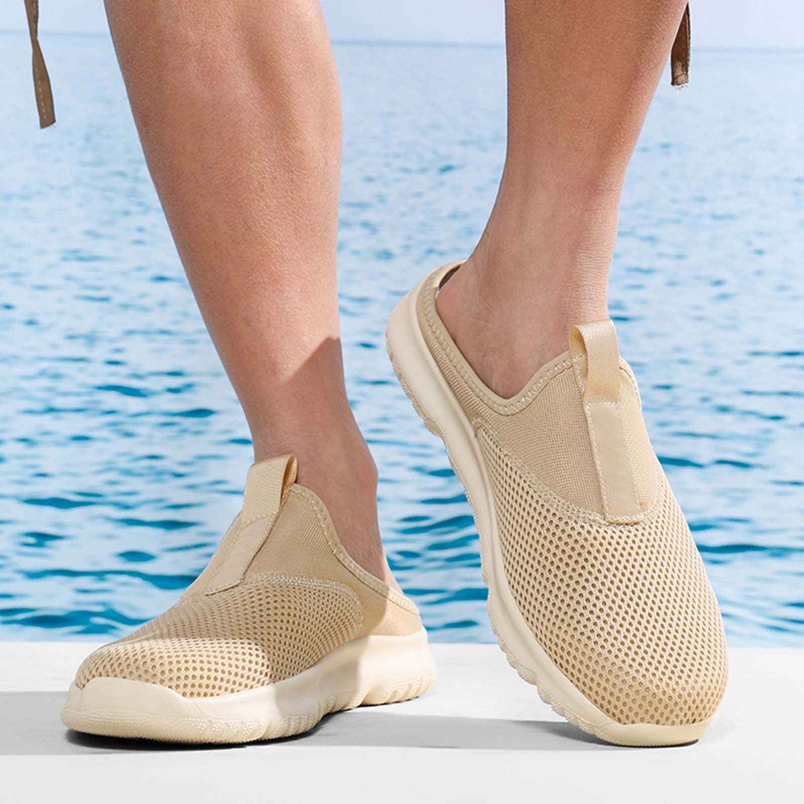 Men's Breathable On Sneakers Casual Summer Mesh Shoes For Walking