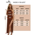thumbnail image 6 of Edolynsa Women Halter Neck Knit Maxi Dress Backless Hollow Out Swimwear Coverup Crochet Sleeveless Long Beachwear Resort Wear, 6 of 10