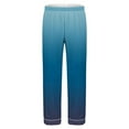 thumbnail image 4 of cllios Mens Long Sleeve Pajamas Sets Gradient Print Loungewear Ultra Soft Button Down Sleepwear 2 Pcs Pj Set with Pockets, 4 of 6