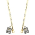 thumbnail image 1 of Two-tone Shadow Box ''Dream'' with Star Goldtone Face Mask Necklace, 1 of 2