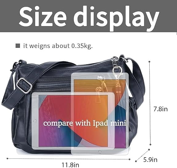 Verstarlin Crossbody Bags For Women Pocketbooks Soft PU Leather Purses and Handbags Multi Pocket Shoulder Bag