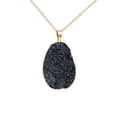thumbnail image 1 of Natural Crystal Pendant Necklace Multicolor Crystal Irregular Rough Stone Gold Edge Necklace Sweater Chain Natural Healing Rough Stone Pendant Necklace Necklace Rings Earring Jewelry on Clearance, 1 of 1