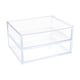 thumbnail image 3 of Caja de almacenamiento de esmaltes de uñas, estuche de maquillaje de 2 capas para encimera de manicura Claro, 3 of 8