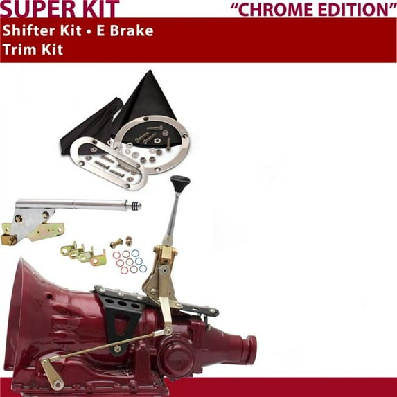 American Shifter 4L60 Shifter Kit 6 in. E Brake Trim Kit for D41B6