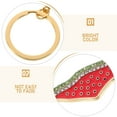 thumbnail image 3 of Llavero único de sandía con diamantes de imitación para bolsos, carteras y llaves. Llavero de sandía, adorno colgante para bolso, llavero de fruta., 3 of 7