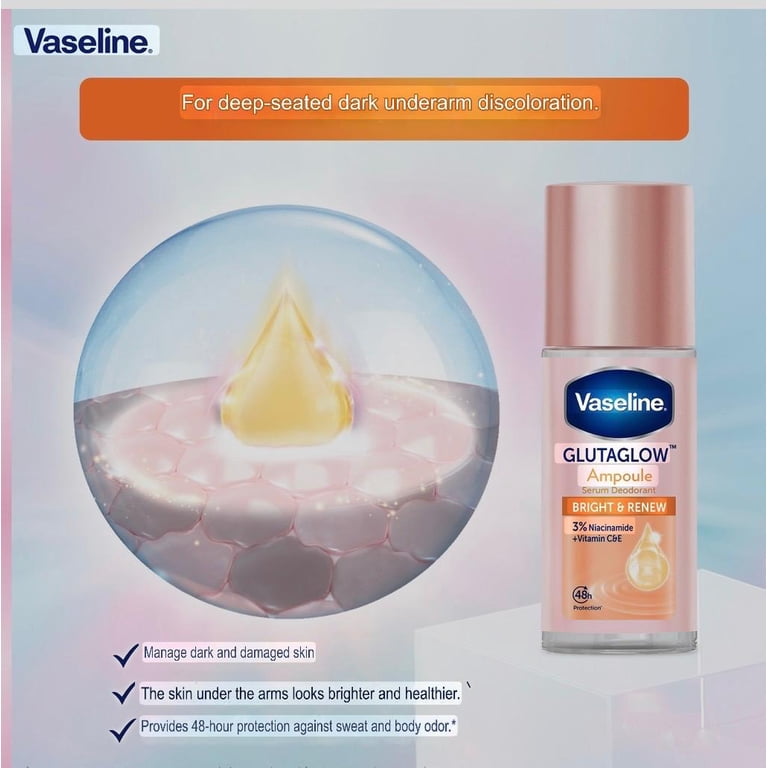 glutathione plus niacinamide fresh deodorant Vaseline Roll-On Ampoule Serum Gluta Glow Bright and Renew 45 ml enabling you to tackle Buy GLUTARYL - 30ml Halal Eye Cream unidades:2 unidades