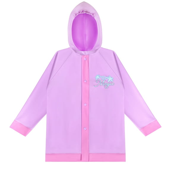Disney Frozen II Elsa and Anna Girls Hooded Rain Slicker - Waterproof - Toddler Girl 2-3 Years